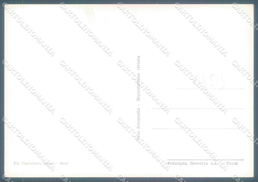 Teramo Atri Foto FG cartolina JK1693 – retro