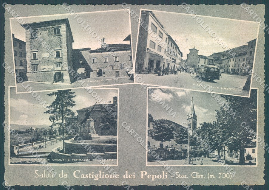Bologna Castiglione dei Pepoli Monumento Caduti saluti da FG cartolina JK1696 – fronte