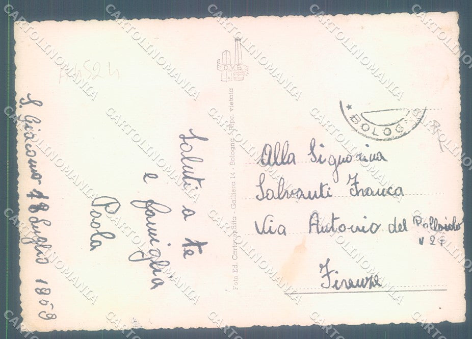 Bologna Castiglione dei Pepoli Monumento Caduti saluti da FG cartolina JK1696 – retro