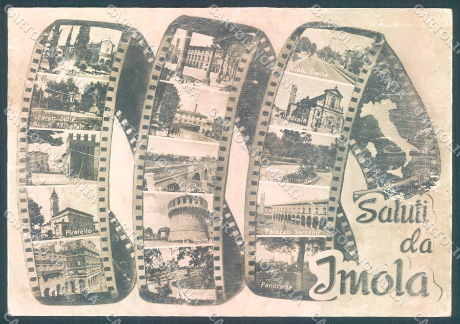Bologna Imola Chiesa Castello ABRASA saluti da Foto FG JK1698 – fronte