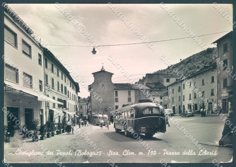 Bologna Castiglione dei Pepoli Piazza Libertà PIEGHINE Foto FG cartolina JK1699 – fronte