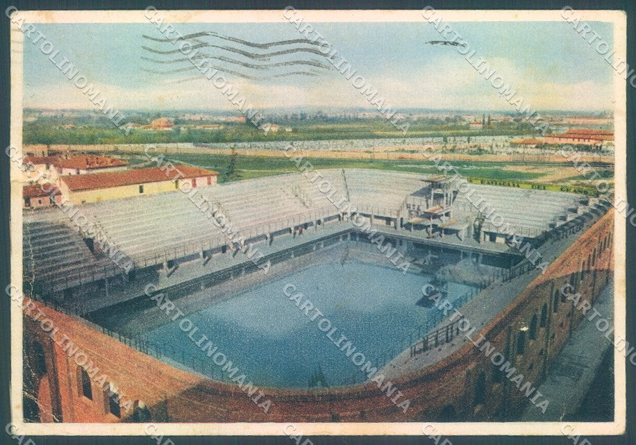 Bologna Città Littoriale Piscina Sport STRAPPO PIEGHINA FG cartolina JK1700 – fronte