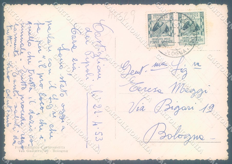 Bologna Castiglione dei Pepoli saluti da FG cartolina JK1701 – retro