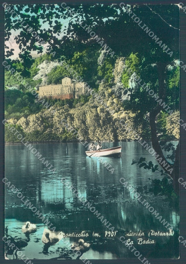 Potenza Atella Abbazia Monticchio PIEGA ANGOLO Foto FG cartolina JK1702 – fronte