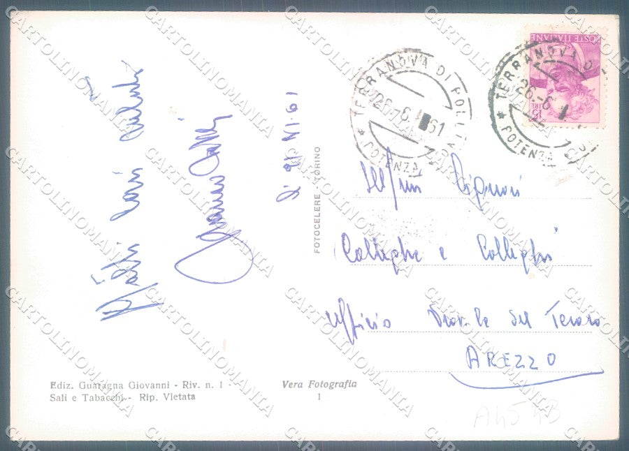Potenza Terranova Pollino Foto FG cartolina JK1708 – retro