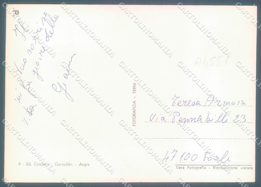 Salerno Angri Chiesa Piazza Doria saluti da Foto FG cartolina JK1713 – retro