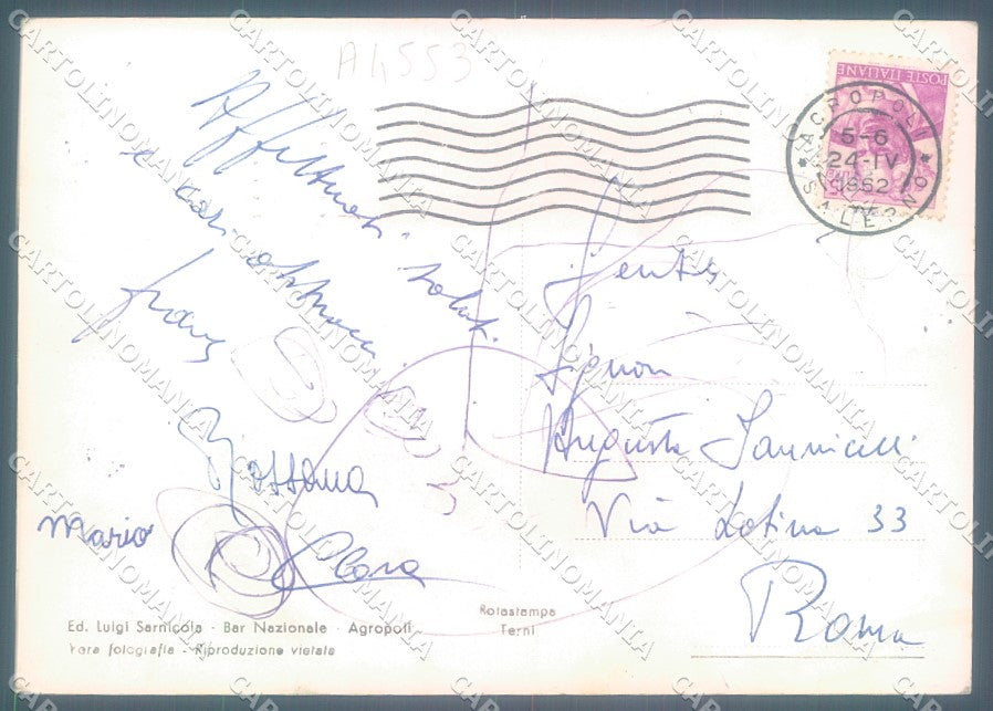 Salerno Agropoli Foto FG cartolina JK1714 – retro