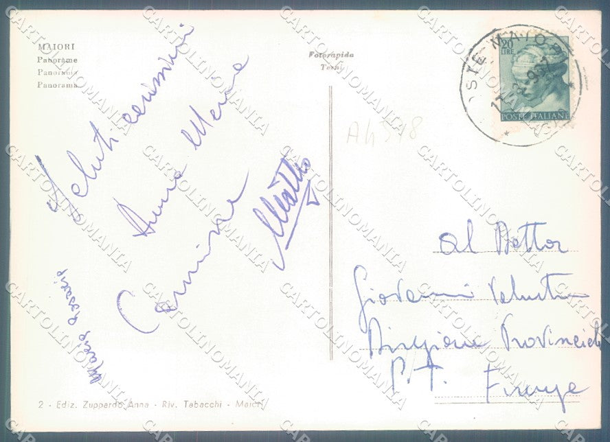 Salerno Maiori Foto FG cartolina JK1719 – retro