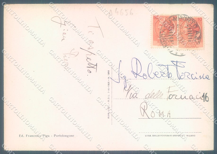 Livorno Isola d'Elba Portolongone Forte FG cartolina JK1734 – retro