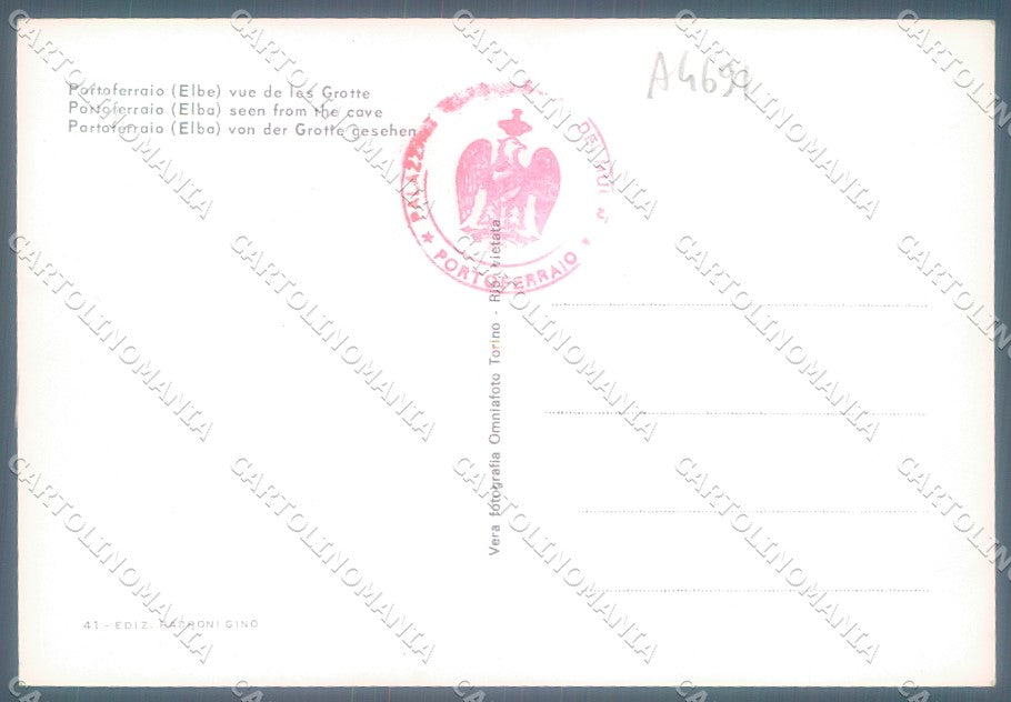 Livorno Isola d'Elba Portoferraio Foto FG cartolina JK1741 – retro