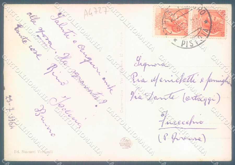 Pistoia San Marcello Pistoiese Campo Tizzoro Foto FG cartolina JK1750 – retro