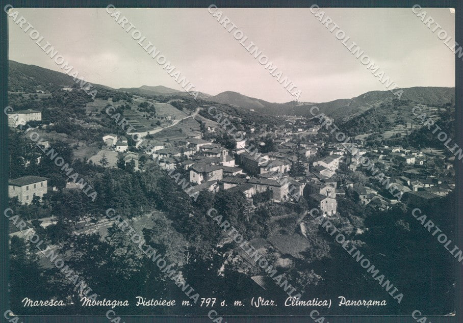 Pistoia San Marcello Pistoiese Maresca PIEGA LEGGERA Foto FG cartolina JK1755 – fronte