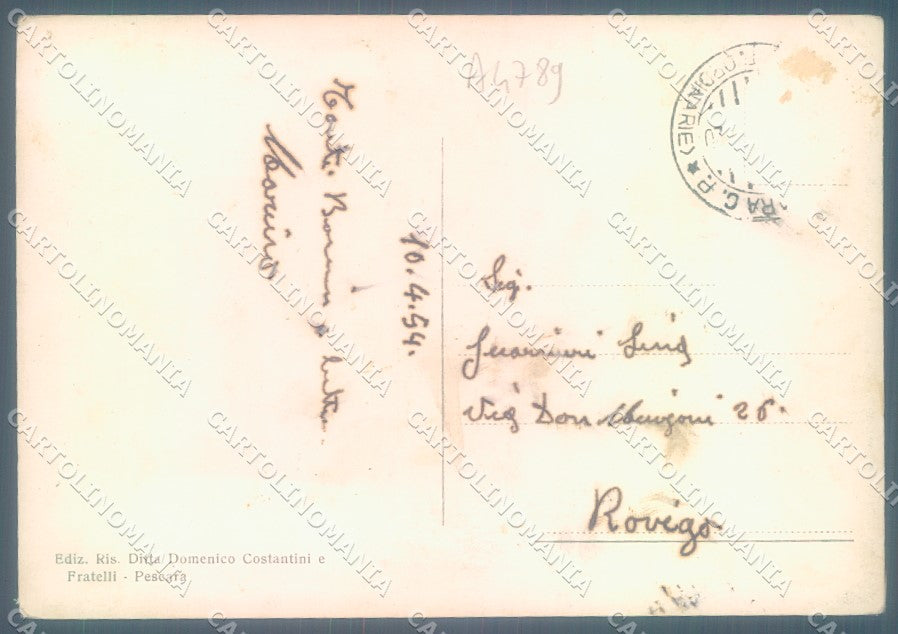 Pescara Città Viale Guglielmo Marconi Foto FG cartolina JK1788 – retro