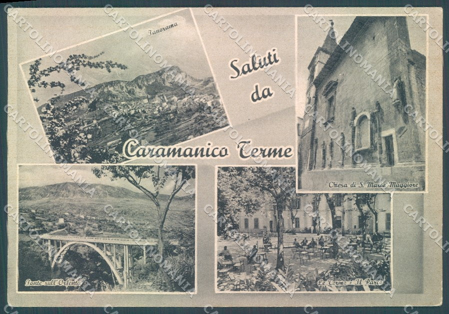 Pescara Caramanico Ponte Chiesa S. Maria Maggiore saluti da FG cartolina JK1795 – fronte
