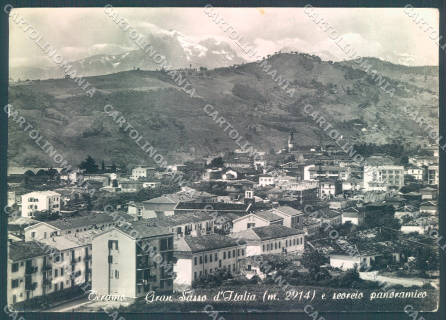 Teramo Città Gran Sasso PIEGHINA Foto FG cartolina JK1802 – fronte