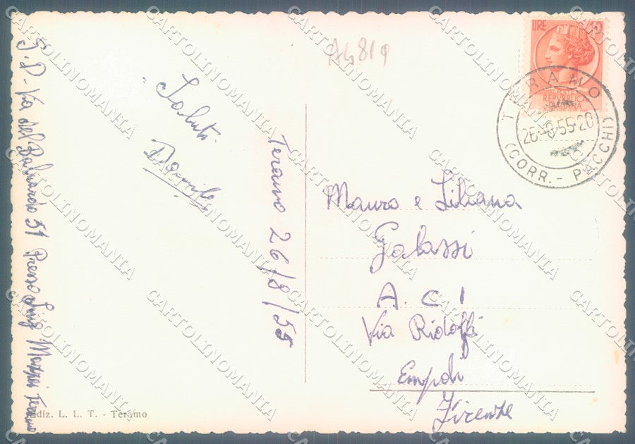Teramo Città Foto FG cartolina JK1804 – retro