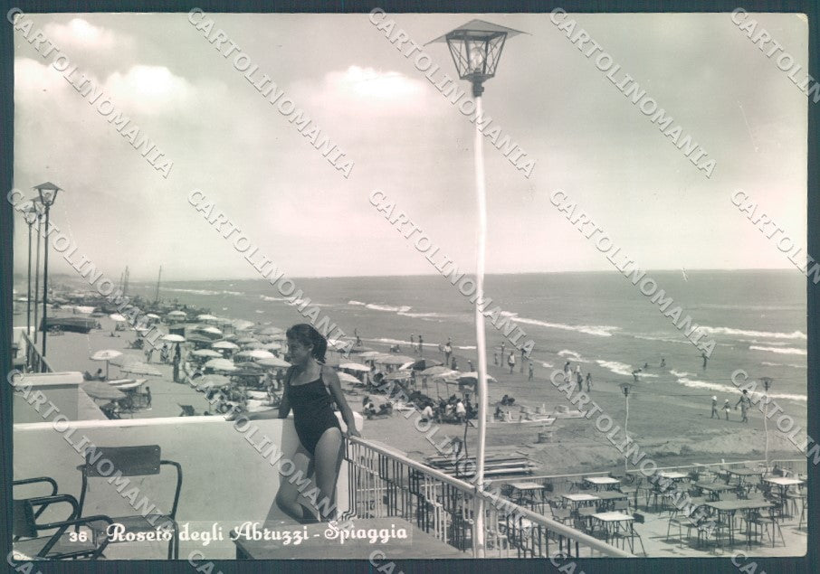 Teramo Roseto degli Abruzzi Spiaggia Foto FG cartolina JK1806 – fronte