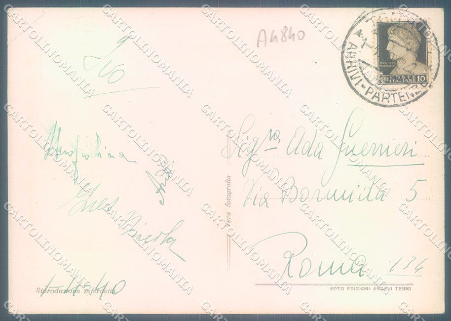 Teramo Città Facciata Cattedrale PIEGHE Foto FG cartolina JK1815 – retro