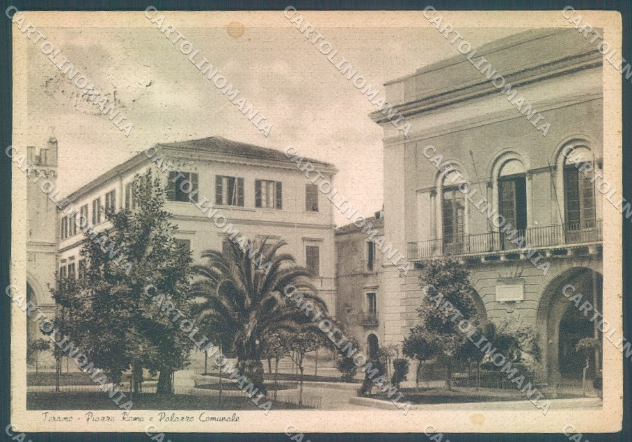 Teramo Città Palazzo Comunale Piazza Roma NMM FG cartolina JK1819 – fronte