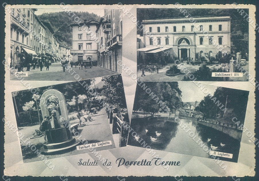 Bologna Porretta Laghetto Fontana saluti da FG cartolina JK1824 – fronte