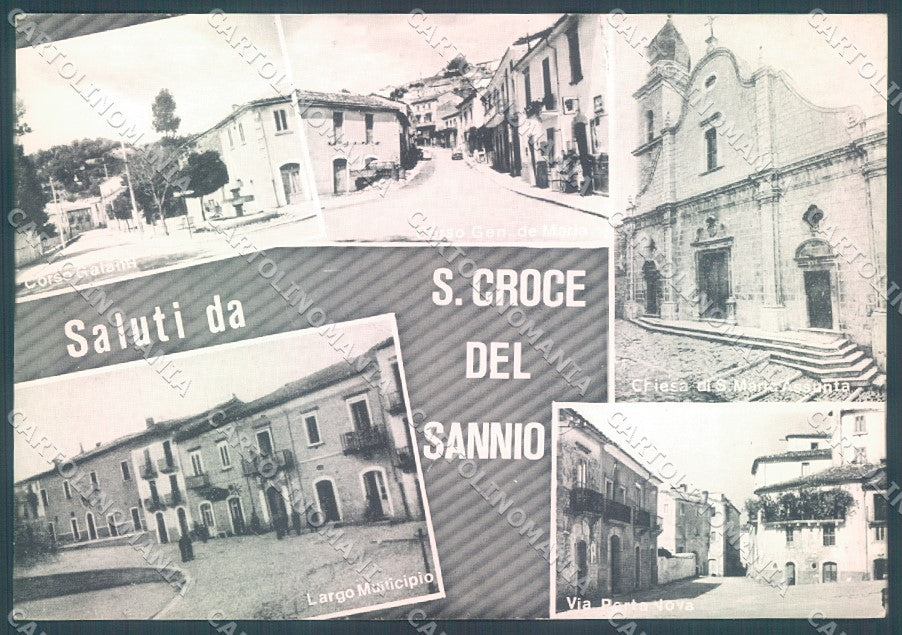 Benevento Santa Croce del Sannio Chiesa saluti da Foto FG cartolina JK1829 – fronte