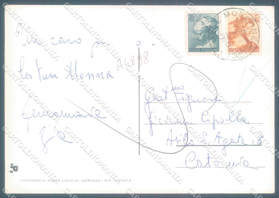 Benevento Morcone Foto FG cartolina JK1840 – retro