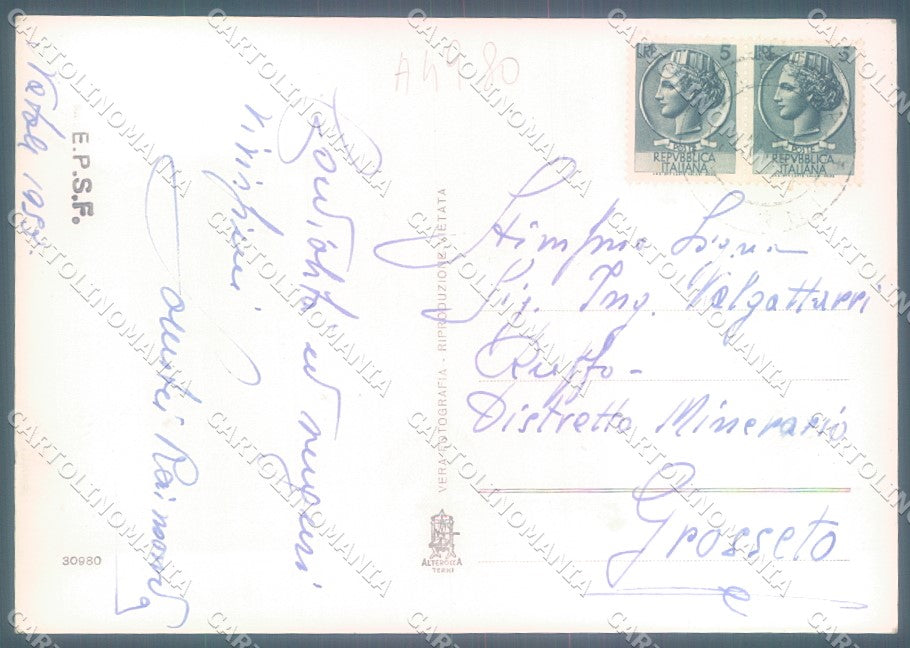 Terni Amelia Alterocca 30980 Foto FG cartolina JK1865 – retro