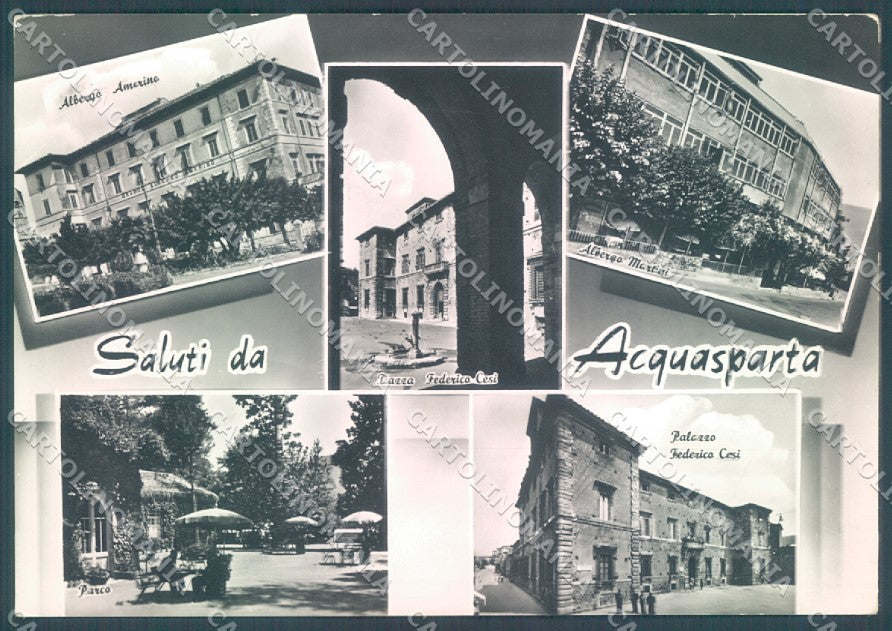 Terni Acquasparta Hotel Parco saluti da Foto FG cartolina JK1867 – fronte