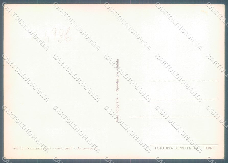 Terni Acquasparta Hotel Parco saluti da Foto FG cartolina JK1867 – retro