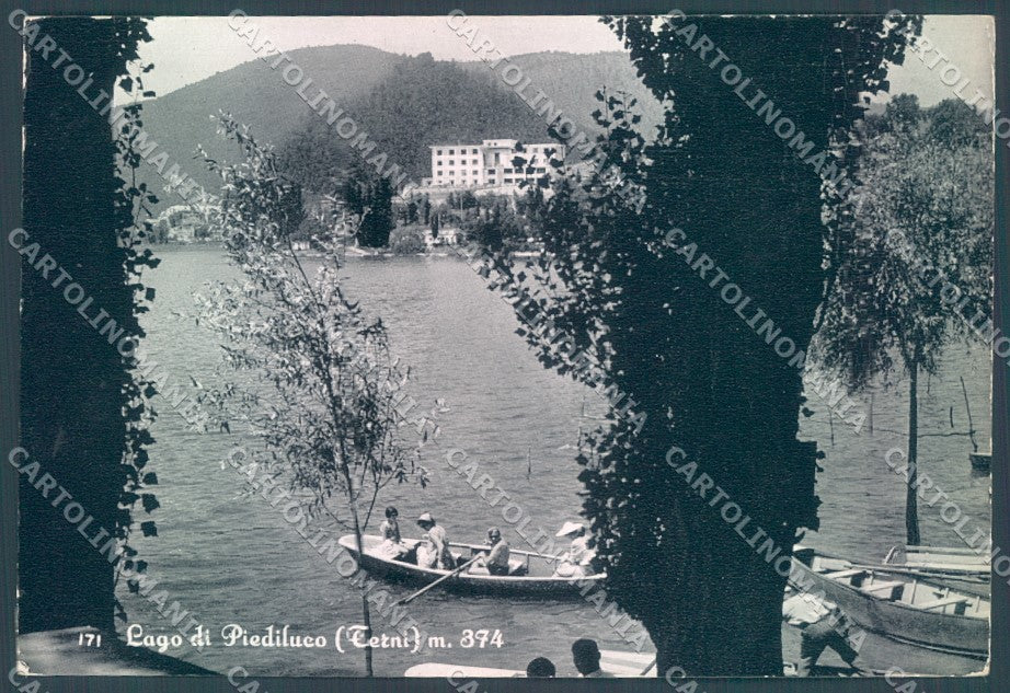 Terni Piediluco Lago PIEGHINE Foto FG cartolina JK1878 – fronte
