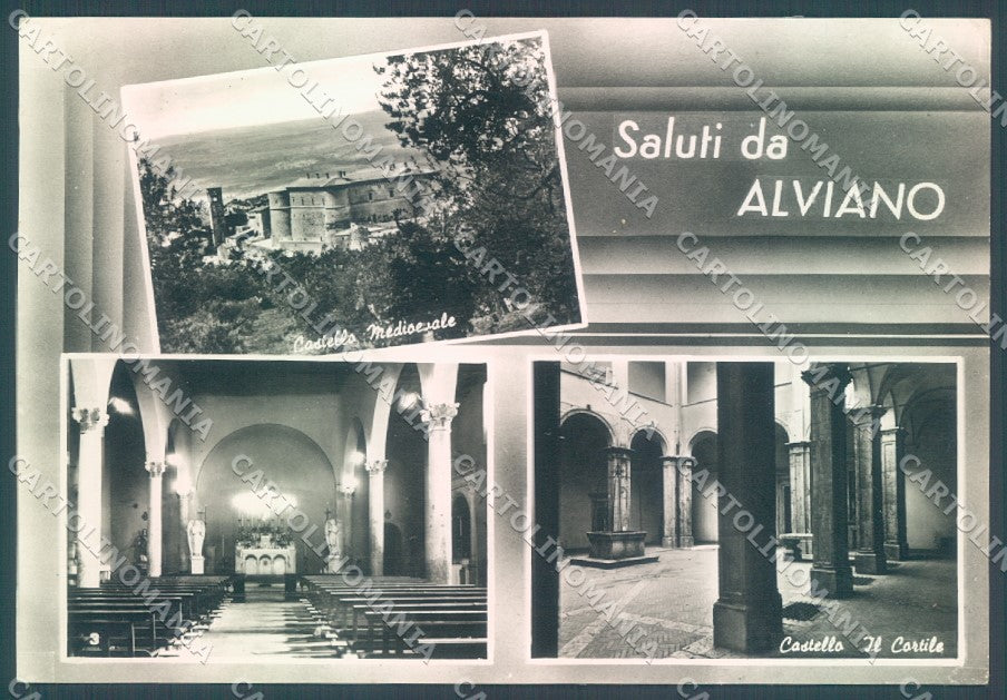 Terni Alviano Castello Medioevale saluti da PIEGHINE Foto FG cartolina JK1884 – fronte