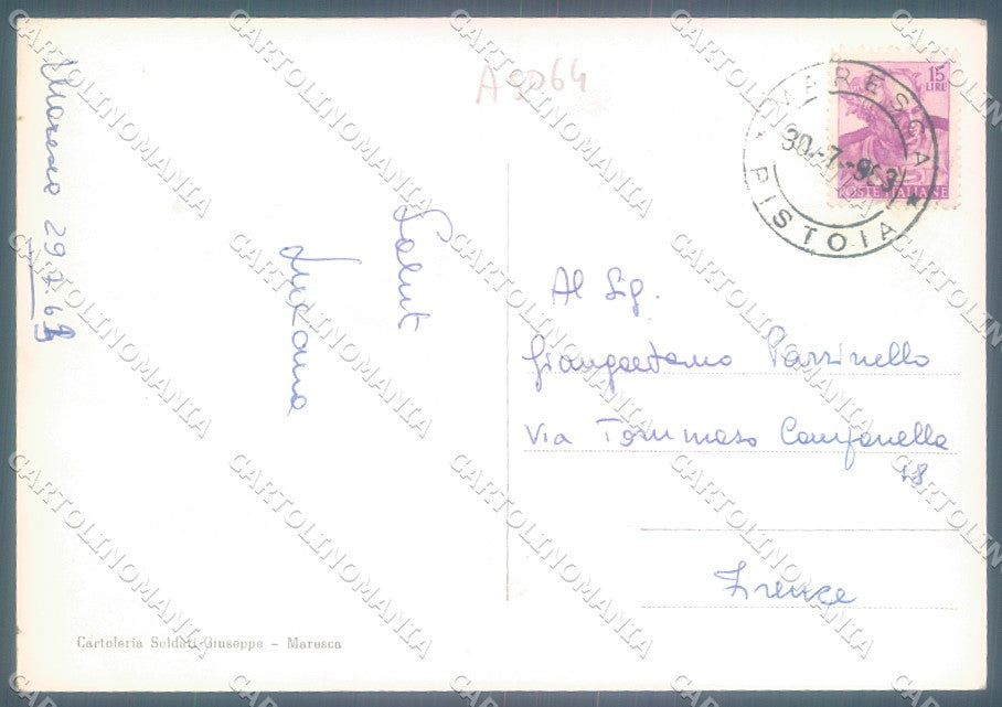Pistoia San Marcello Pistoiese Maresca Foto FG cartolina JK1895 – retro