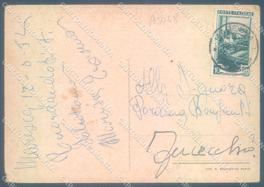 Pistoia San Marcello Pistoiese Maresca PIEGA FG cartolina JK1898 – retro