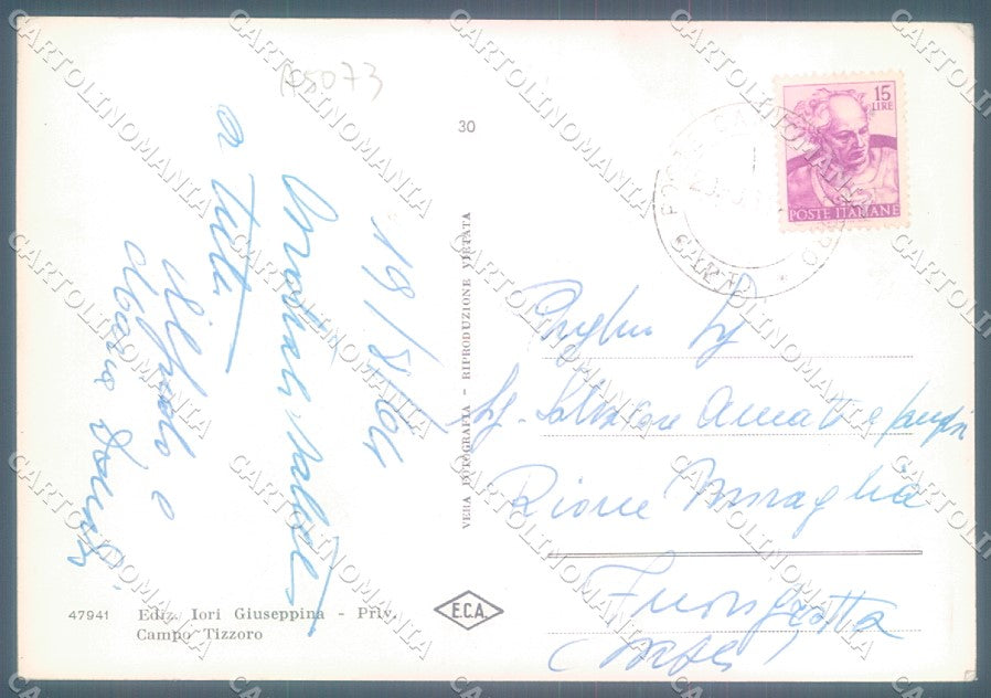 Pistoia Campo Tizzoro Foto FG cartolina JK1902 – retro