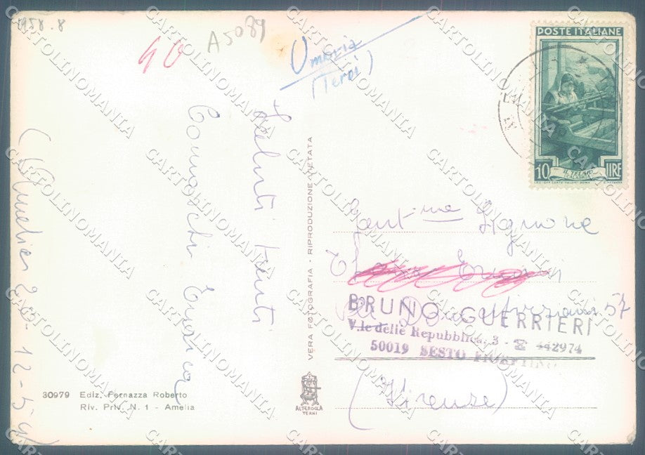 Terni Amelia Rio Grande Alterocca 30979 Foto FG cartolina JK1911 – retro