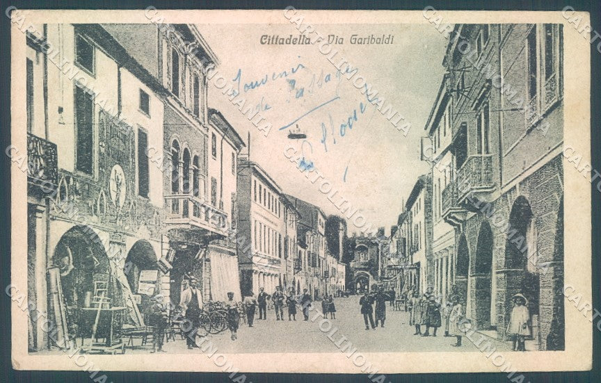 Padova Cittadella Via Garibaldi cartolina JK1916 – fronte