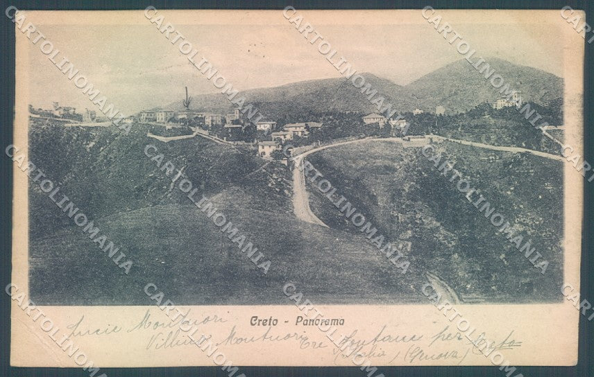 Genova Creto PIEGA ANGOLO cartolina JK1919 – fronte