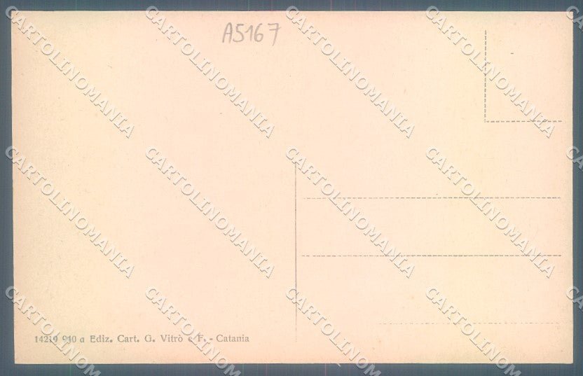 Catania Città Via Lincoln cartolina JK1923 – retro