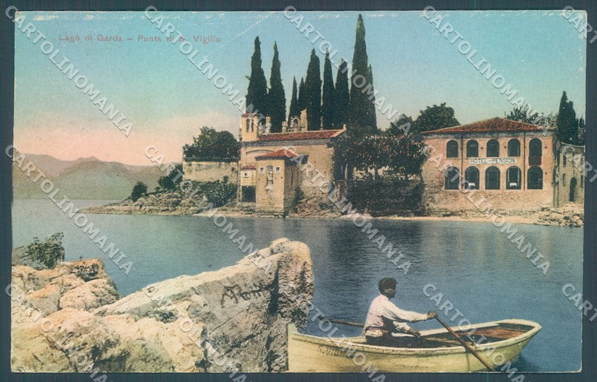 Verona Città Punta San Vigilio Lago di Garda cartolina JK1927 – fronte