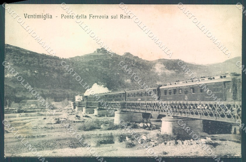 Imperia Ventimiglia Treno Ponte della Ferrovia Modiano 80476 cartolina JK1938 – fronte