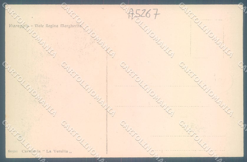 Lucca Viareggio Viale Regina Margherita cartolina JK1940 – retro