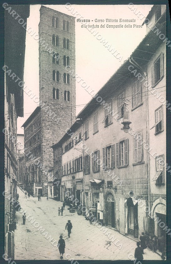Arezzo Città Campanile della Pieve Alterocca 73956 cartolina JK1941 – fronte