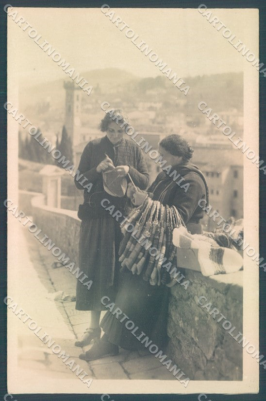 Firenze Fiesole Lavoranti in Paglia Foto cartolina JK1944 – fronte