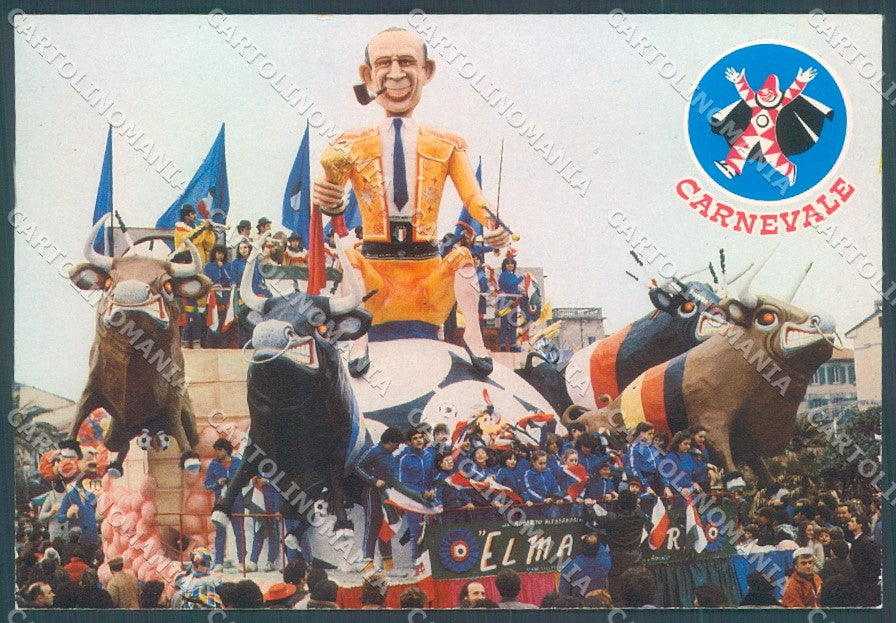 Lucca Viareggio carnevale FG cartolina JK1954 – fronte