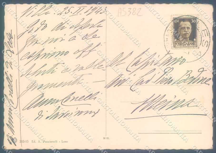 Novara Lago Maggiore Lesa FG cartolina JK1962 – retro