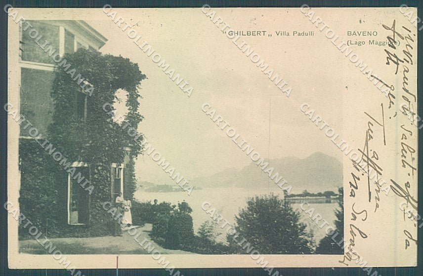 Verbania Lago Maggiore Baveno Modiano 1447 PIEGA ANGOLO cartolina JK1969 – fronte