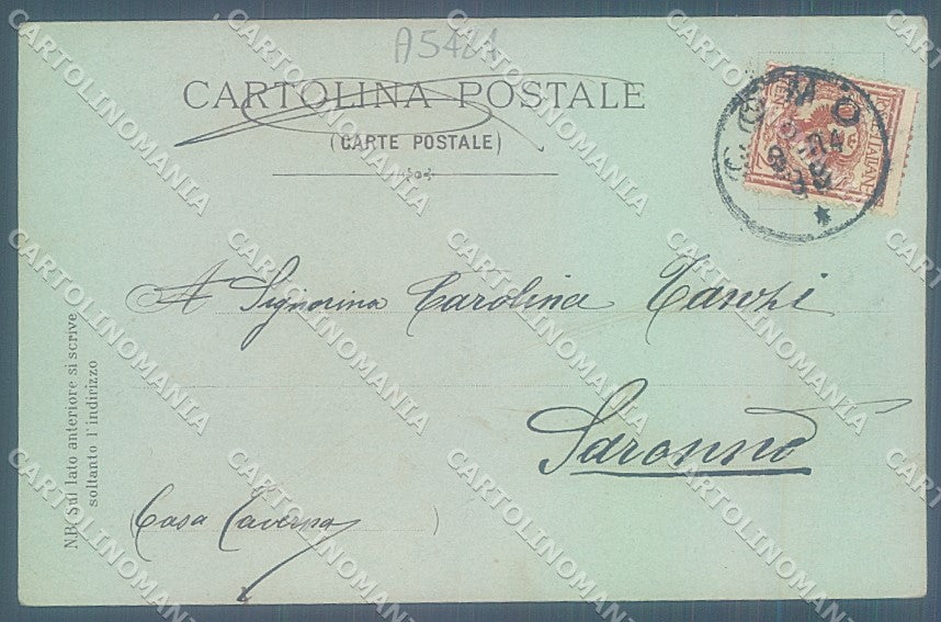 Verbania Lago Maggiore Baveno Villa Branca Chiaro di Luna cartolina JK1971 – retro
