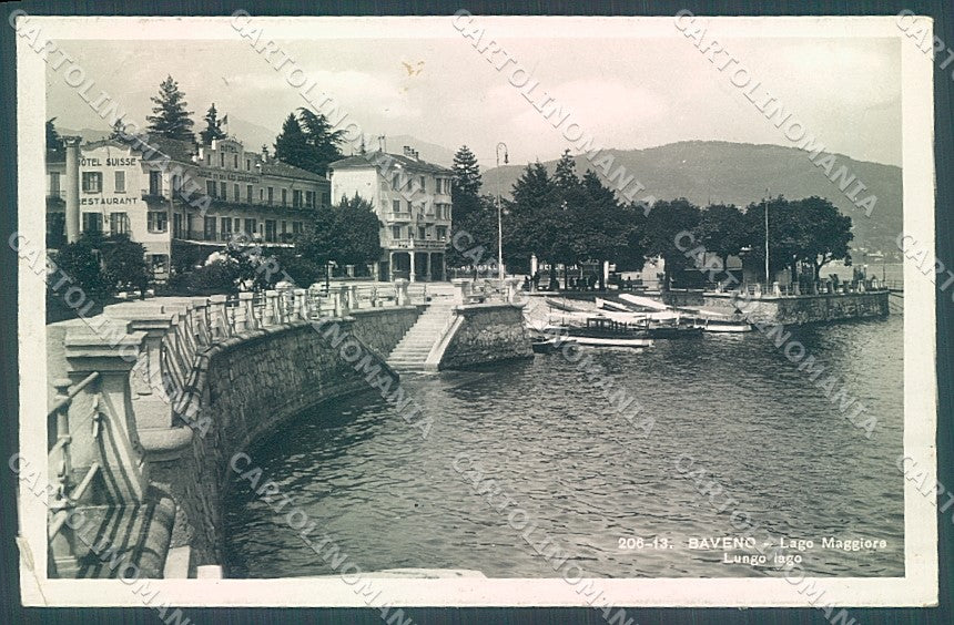 Verbania Lago Maggiore Baveno Brunner 206-13 PIEGHINA Foto cartolina JK1973 – fronte