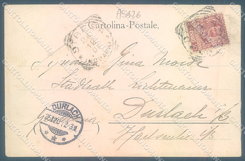 Verbania Lago Maggiore Baveno SCOLLATA cartolina JK1975 – retro