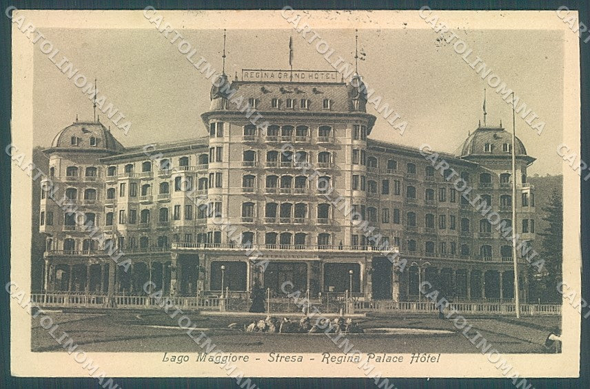 Verbania Lago Maggiore Stresa Regina Palace Hotel Brunner 14527 cartolina JK1978 – fronte